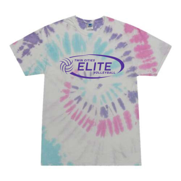 Colortone - Youth Multi-Color Tie-Dyed T-Shirt - Printed Logo **Add Name for $5! ** Thumbnail