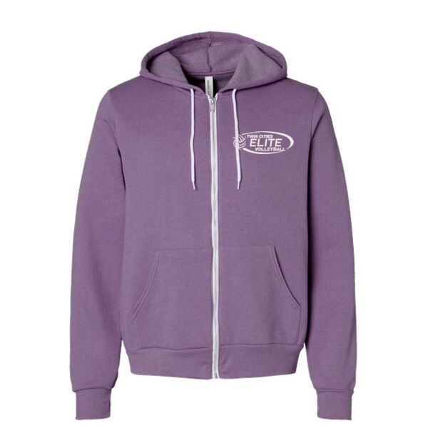 BELLA + CANVAS - Sponge Fleece Full-Zip Hoodie - Embroidered Logo Thumbnail