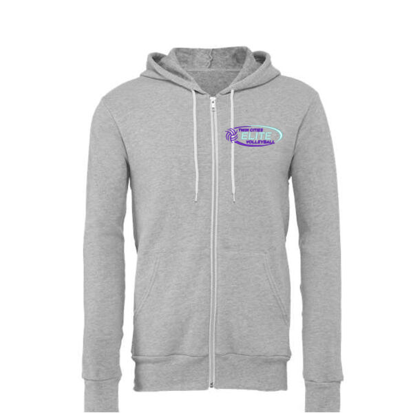 BELLA + CANVAS - Sponge Fleece Full-Zip Hoodie - Embroidered Logo Thumbnail
