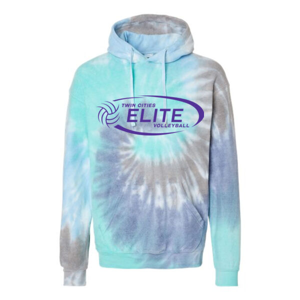 Colortone - Tie-Dyed Cloud Fleece Hooded Sweatshirt - Printed Logo **Add Name for $5! ** Thumbnail