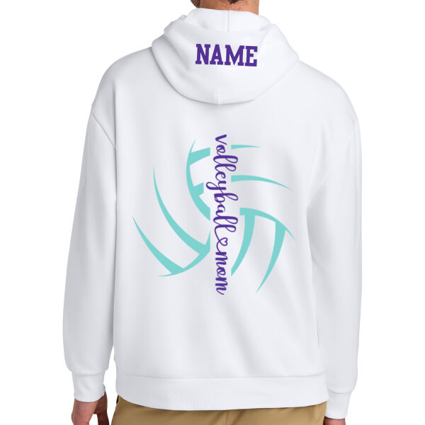 Volleyball Mom - District® V.I.T.™ Heavyweight Fleece Hoodie - Printed Logos **Add Name for $5! ** Thumbnail
